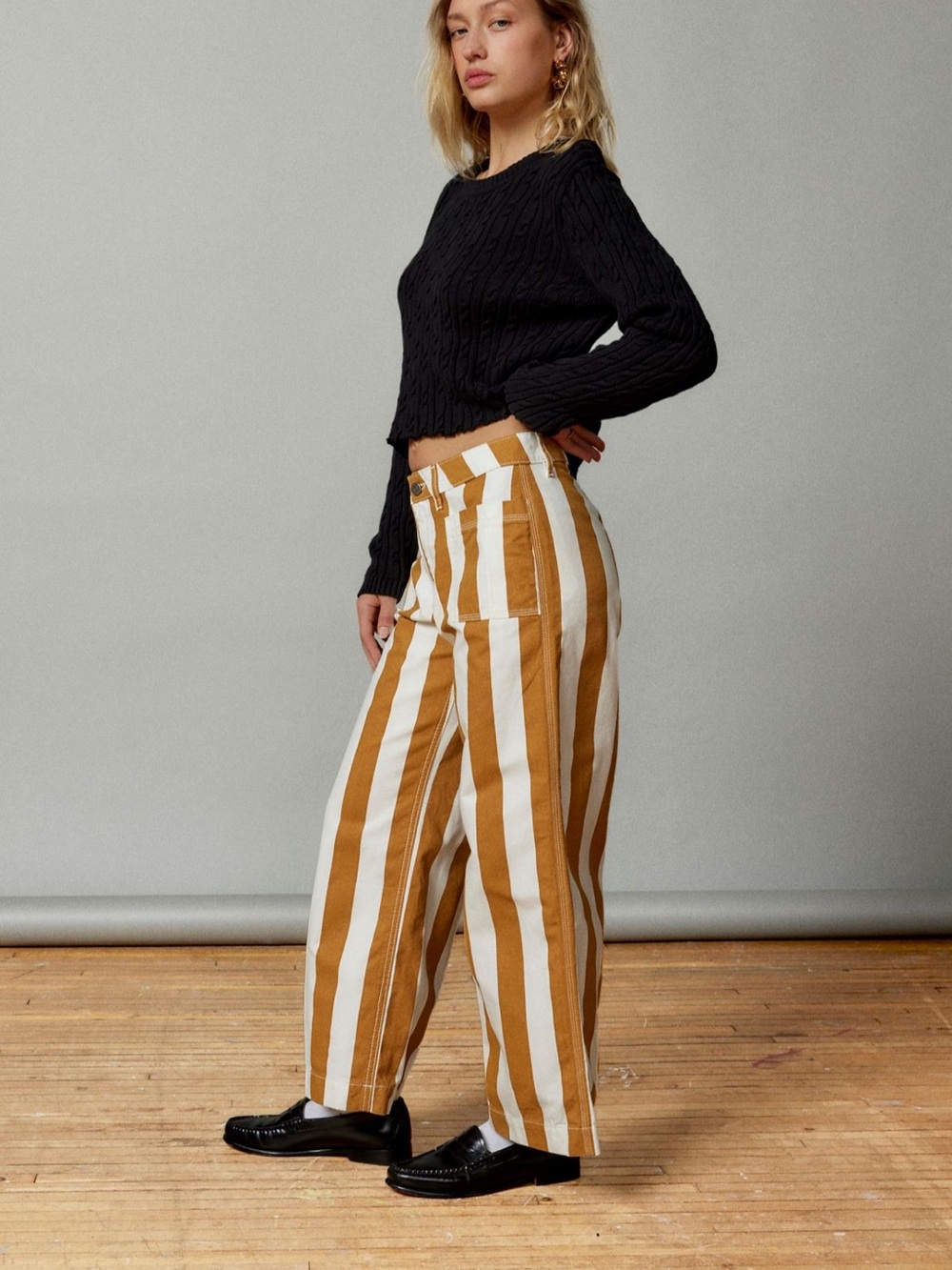 BDG Joey Striped Straight Leg Jean - Picture 3 of 6